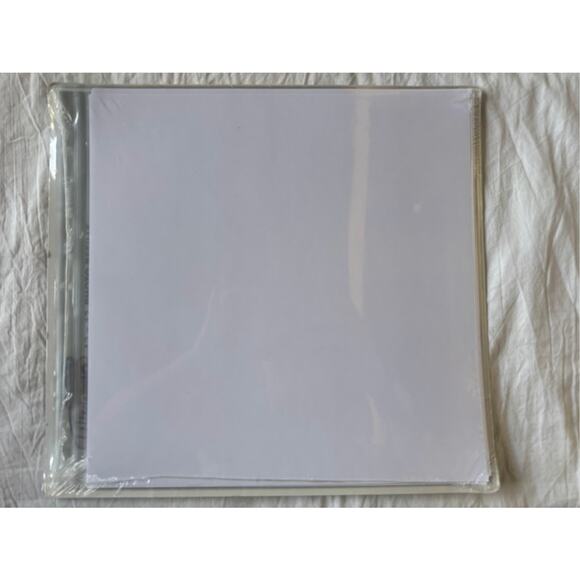 NEW Ultra-Pro 12 x 12 White Scrapbook Paper Refills + 5 Sheet Protectors Bonus! - Picture 2 of 2